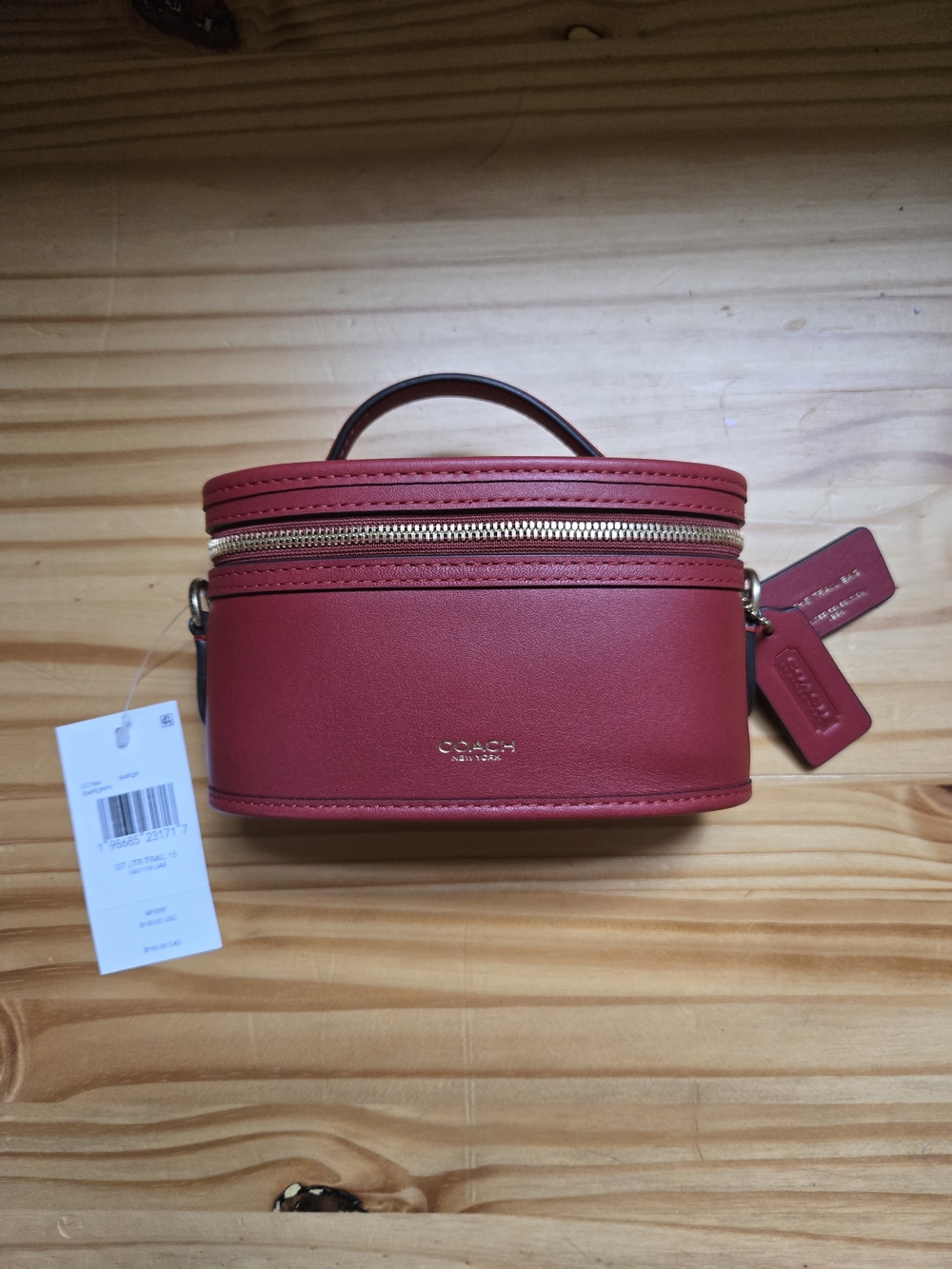 Coach Trail Bag 15  In Poppy Red